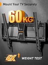 Perlegear TV Wall Bracket 37–82 inch Tilt Max 600x400 VESA 60kg view 3