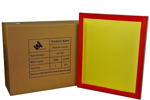 Dolphin Screen 20 x 24 Inch Pre-Stretched Aluminum Silk Screen Printing Frames with ...