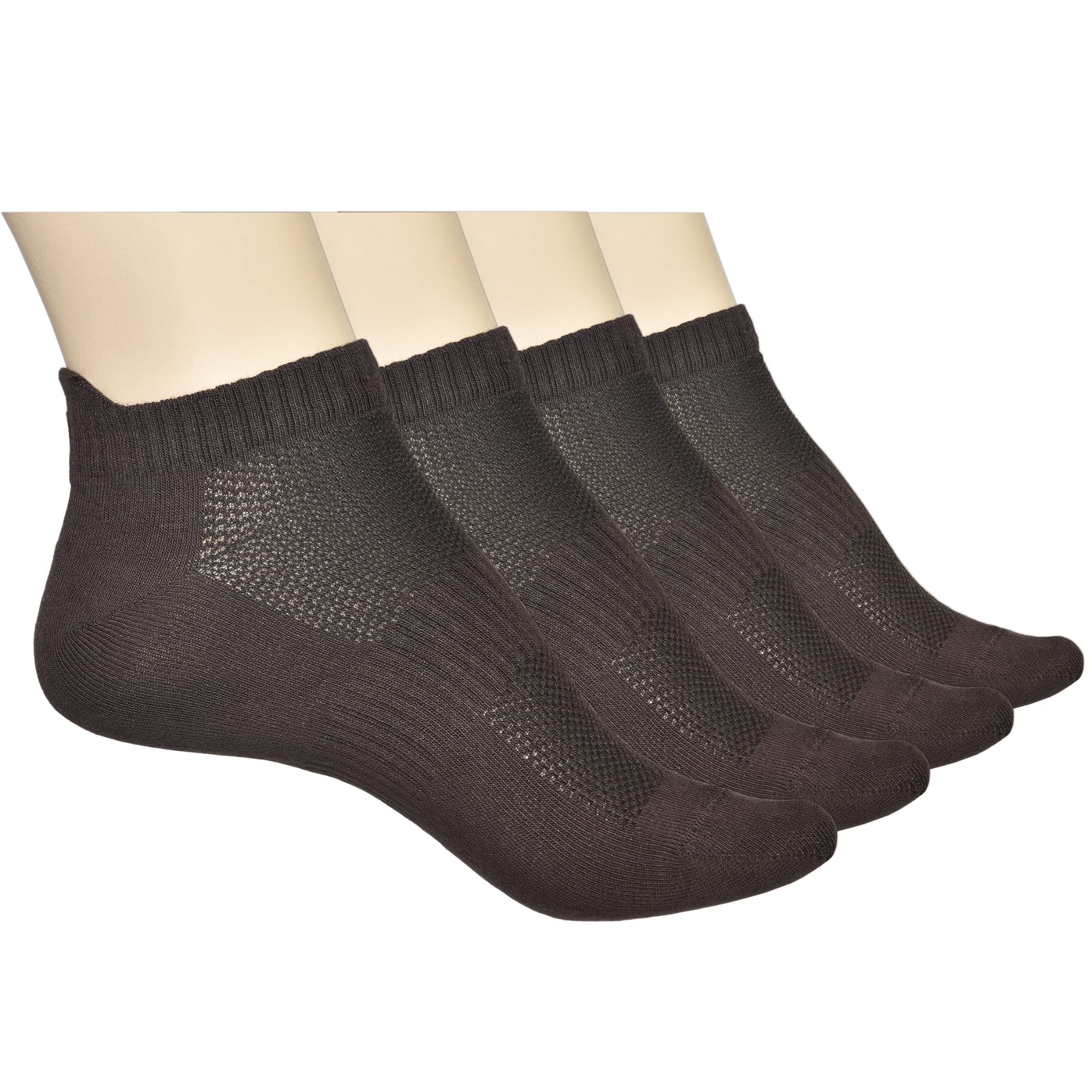 ELYFER Brown Unisex Thin Rayon Ankle Socks 4