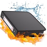 ZOOPIP Fireproof 3 Ring Binder with Zipper, 1.5" D Rings Holds 375 Sheets | Fits Letter Size,Compatible with Clear Page Protectors,Built-in Net Pouch Pen Holder,Portable Safe Storage,1 Pack,Black