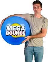 Wicked Mega Bounce Junior Inflatable Bouncy Ball 1.41m Circumference Pump view 4