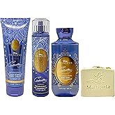 Bath & Body Works Limited Edition Princess Collection Cinderella Trio Gift Set - Fragrance Mist, Body Cream and Shower Gel - with a Wild Jasmine Bar Soap - Full Size
