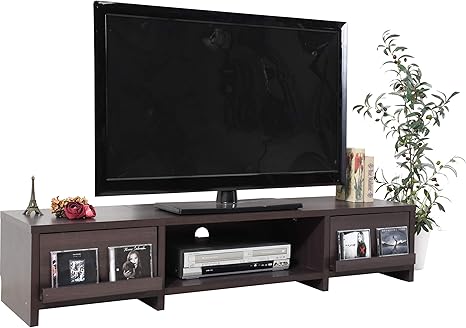 Amazon 家具の赤や テレビ台 幅150 ディスプレイラック 配線自由自在 引き出し収納 木製 ラック 棚 引出し 55型 32型 ブラウン ローボード テレビ台 オンライン通販