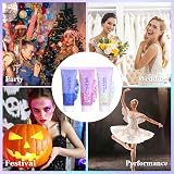 Sularpek 3 Pcs Face Glitter Gel 50g Mermaid Sequins Festival Makeup Kit view 7