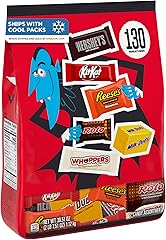 Hershey Miniatures Assorted Flavored, Halloween Candy Bulk Bag, 39.51 oz (130 Pieces)