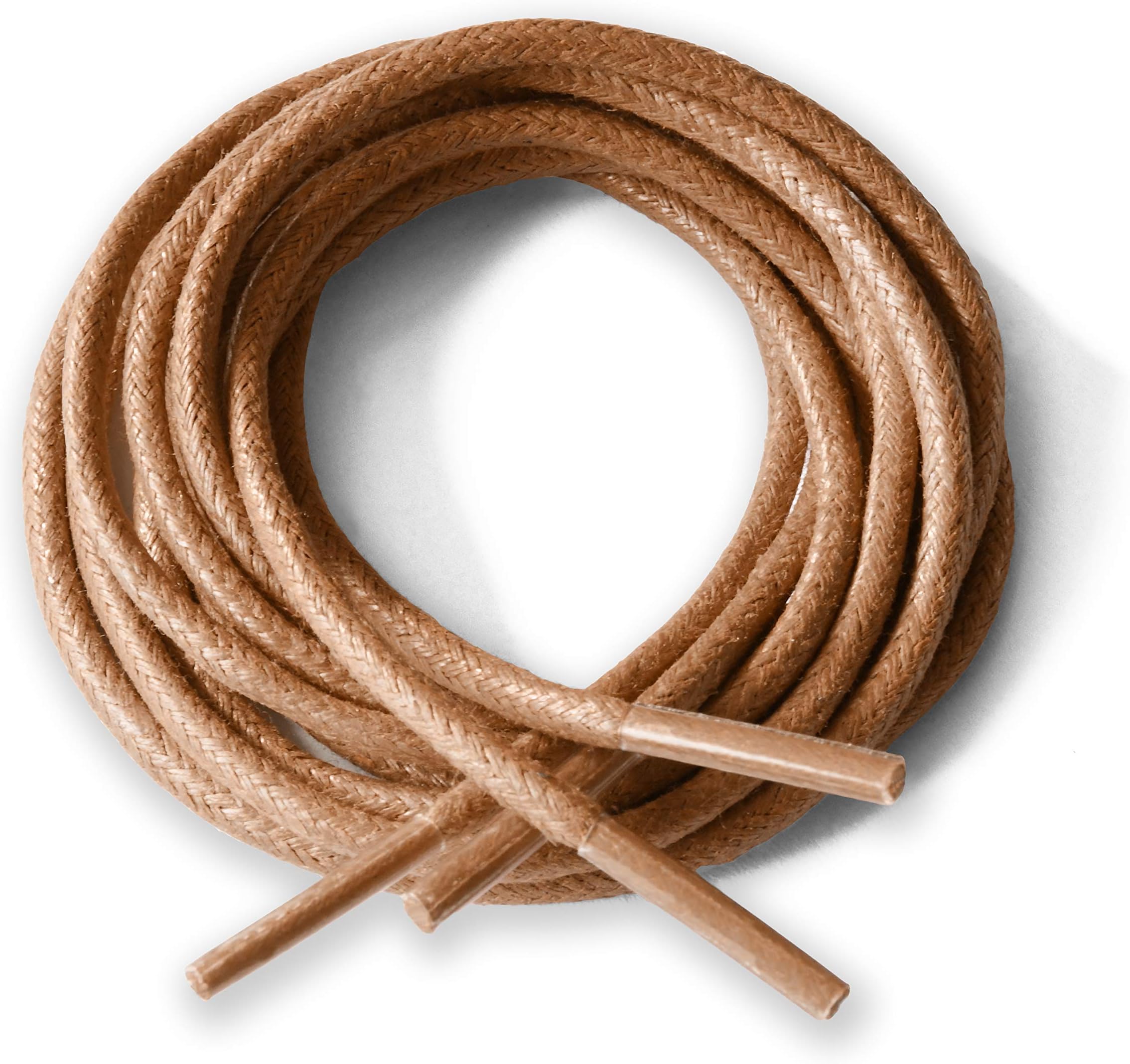 LacestarRound Waxed Cotton 2.5mm Wide Shoelaces 12 Colors 75cm, 100cm, 125cm Long Dress Wax Cord Laces for Brogues Shoes Boot