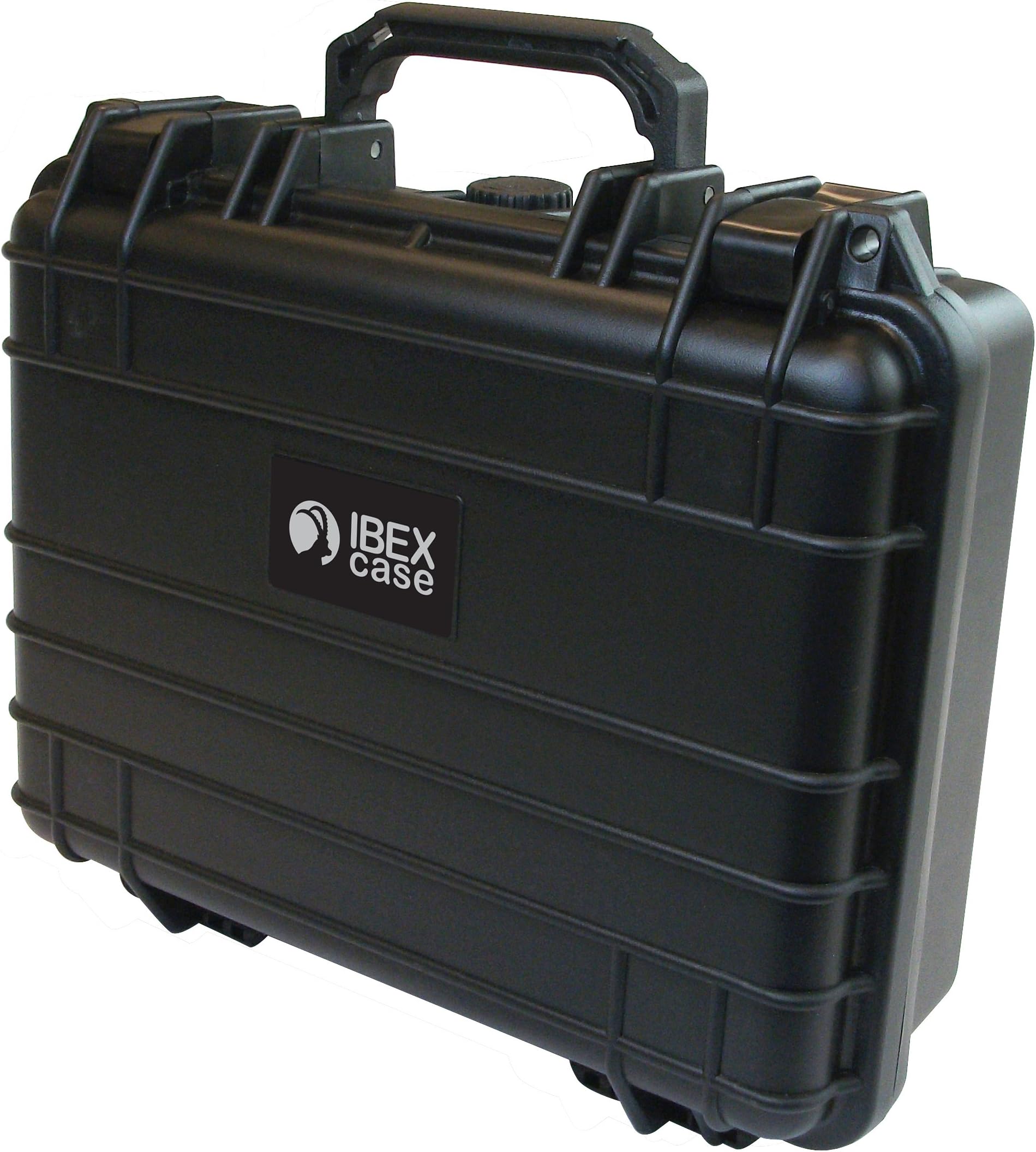 Ibex Cases - Black Watertight Hard Rugged Case with Customizable Foam for Cameras and Accessories (IC-1300BK)