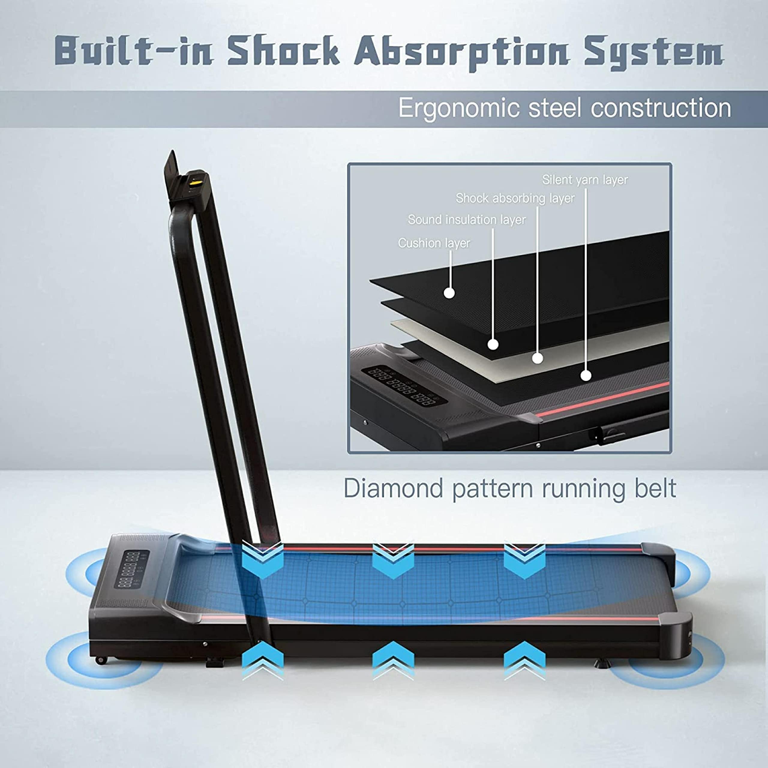Sperax Walking Treadmill Pad with APP, 3 in 1 Under Desk Treadmill, 400W Low Noise Walking Vibration Pad with Remote Control,Portable Treadmills for Home Office