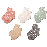 Gwenvenni Girls Socks Big Little Kids Cotton Ankle Sock Low Cut Toddler