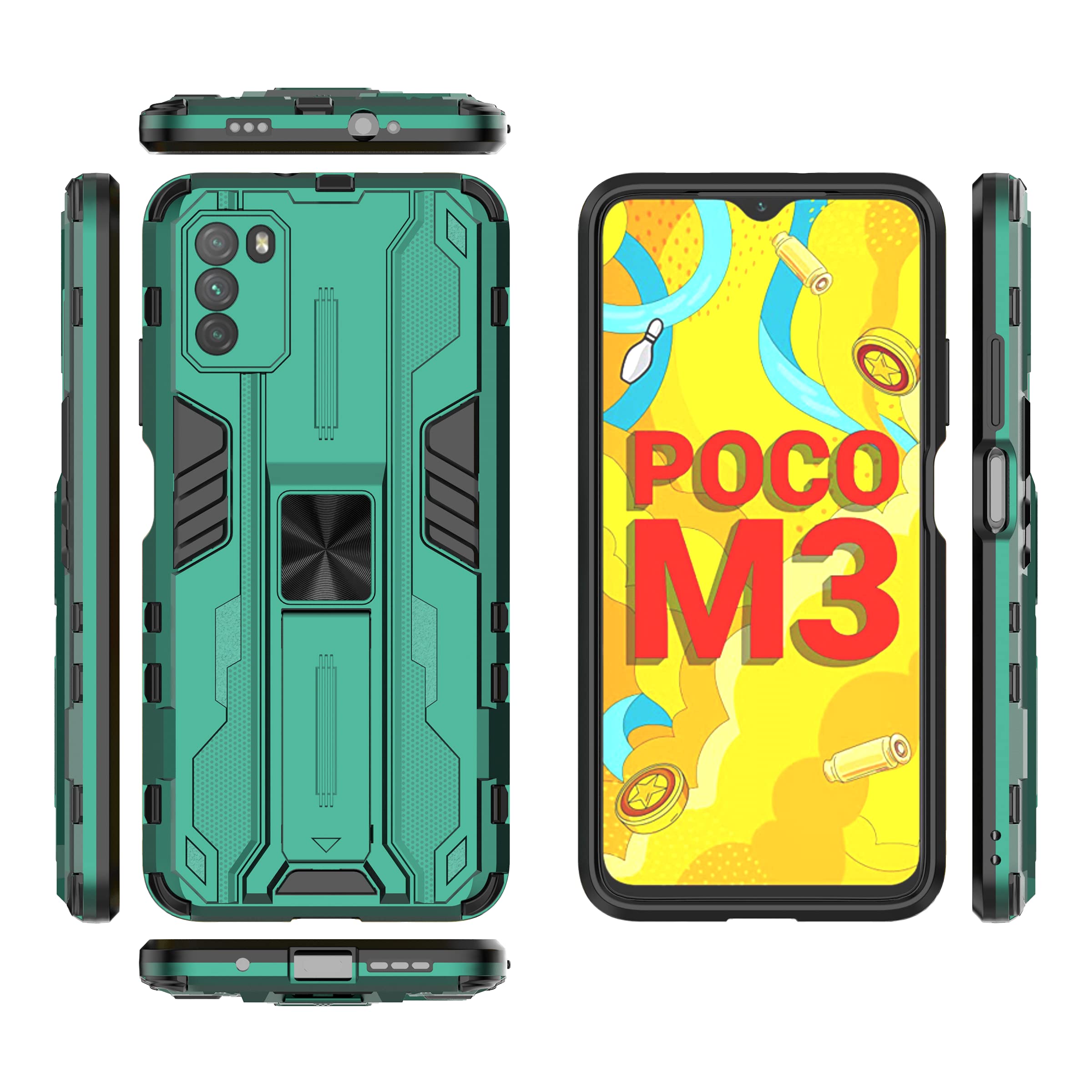 Compatible with Xiaomi Poco M3 Case,Built-in