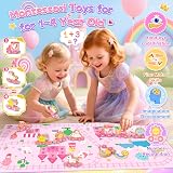 Nadolig Magnetic Wooden Train Set Unicorn Castle Toddler Toys 1-4 Years view 2