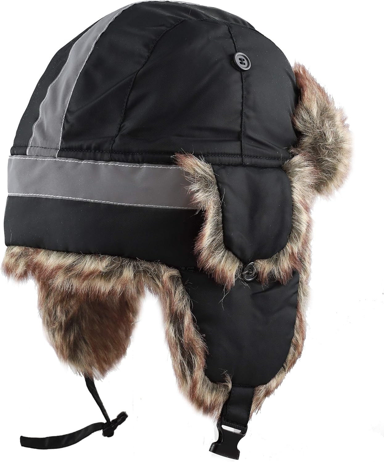 snow camo trapper hat