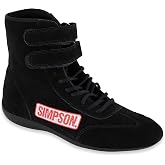 Simpson mens High-top automotive racing apparel, Black, 10 US