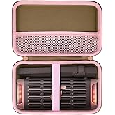 co2CREA Hard Travel Case for Anker Soundcore Boom 3i Speaker, Shockproof Protective Storage Bag with Handle and Mesh Pocket, Brown Case