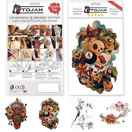 Tatouage Fleurs Pour Femme Ephémère Temporaire Taille