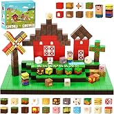 200PCS Large Farm Magnetic Building Blocks, Animals Stacking Magnet Build Cubes Montessori STEM Sensory Educational Game Toys for Kids Boys Girls Christmas Xmas Birthday Gifts
