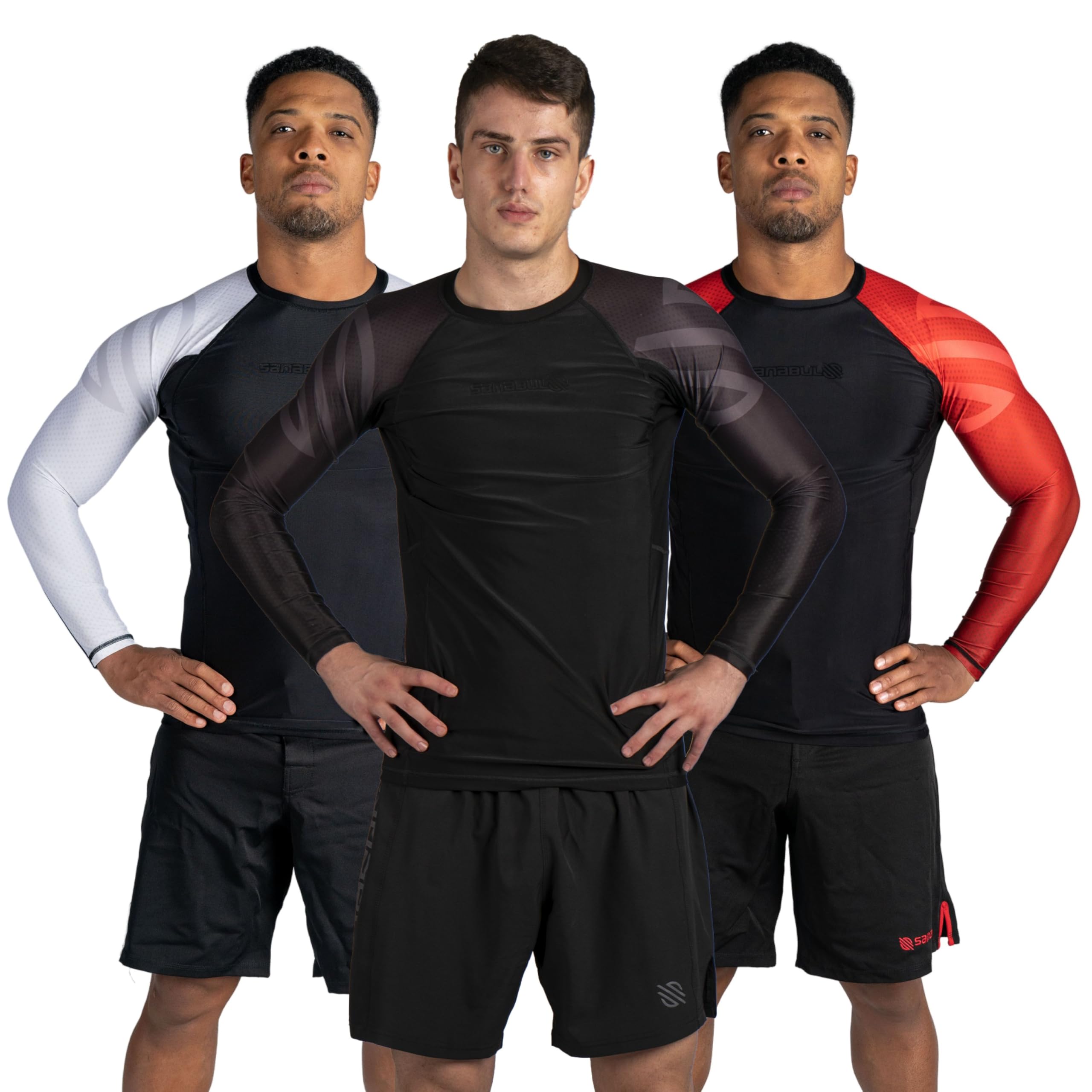 Sanabul Essential Long Sleeve Compression Training Rash Guard for MMA ...