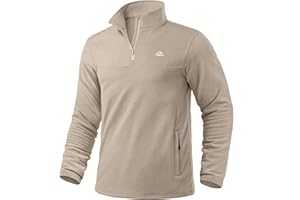 Pudolla Men's Quarter Zip Pullover with 2 Pockets Fleece Warm Soft Golf Sweatshirts for Athletic Workout Running