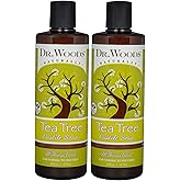 Dr. Woods Tea Tree Liquid Castile Soap - Natural Castile Soap with Organic Shea Butter for Body, Hands, and Face, for Men and Women - 16 Fl Oz, Pack of 2