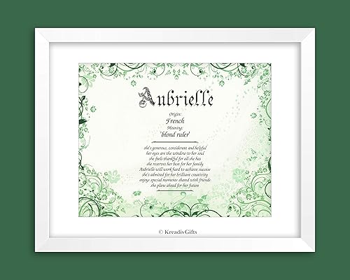 Amazon Com Ornate Green Personalized Any First Name Meaning Keepsake Print 8 5 X 11 Female Pink Baby Newborn Wall Decor Kids Room Handmade