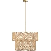 Minka Lavery 5045-695 Bungalow Heaven Pendant, 5-Light, 300 Total Watts, 26-in H x 18.13-in W, Soft Brass