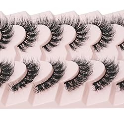 Mink Lashes Wispy Fluffy Eyelashes - 3D Dramatic