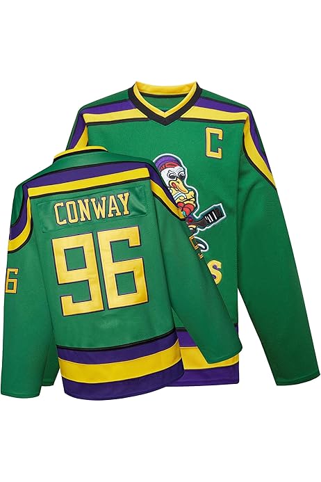 Maglie Hockey Mighty Ducks - Conway, Banks, Goldberg | Maglie Cucite Anni 90