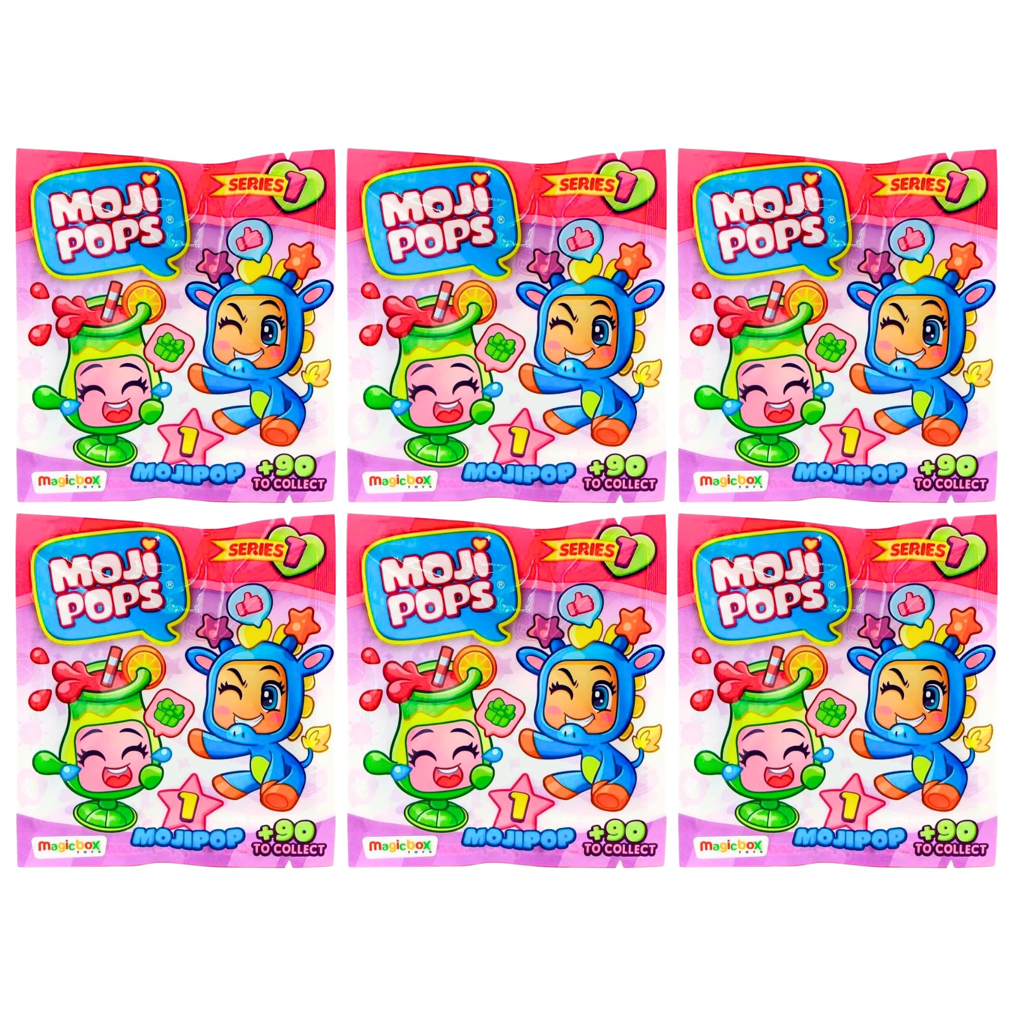 MOJI POPS Series 1 Blind Bags Figures Magic Box Int - Pack of 6
