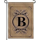 Anley Classic Monogram Letter B Garden Flag, Double Sided Family Last Name Initial Yard Flags - Personalized Welcome Home Decor - Weather Proof & Double Stitched - 18 x 12.5 Inch