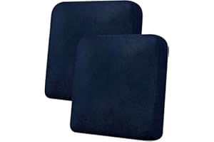 Imnopqr Loveseat Cushion Covers Leather-Look 2PC Stretch Love Seat Slipcover Sets for Living Room Individual Couch Seat Protector, Pet-Friendly, Non-Slip, Easy Fit - Navy