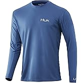 HUK Mens Icon X Long Sleeve Shirt|Fishing Shirt with Sun Protection