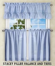 Simple Comfort Stacey 60-by-38 Inch Ruffled Swag