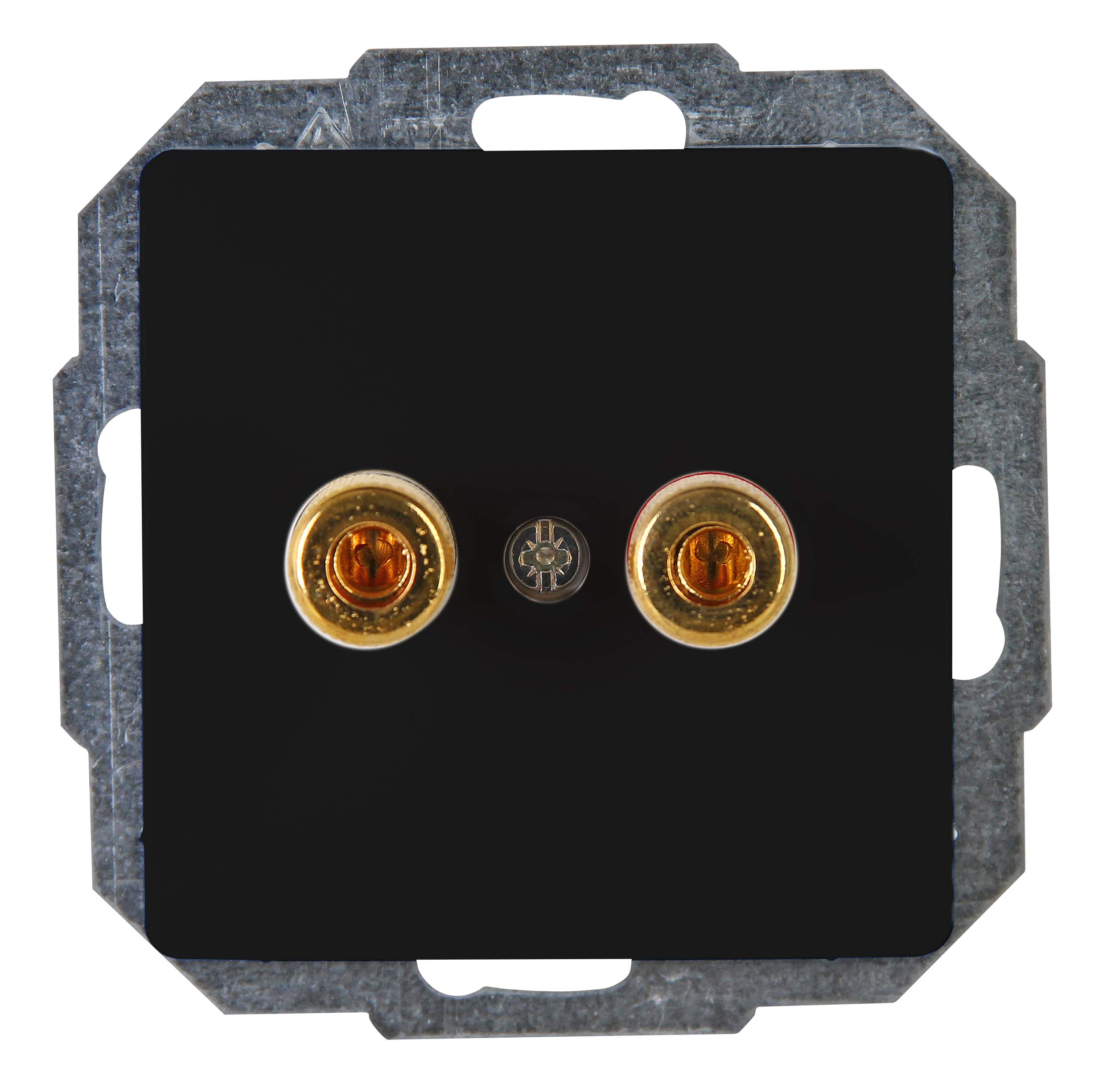 Kopp Paris 921550088 Speaker Socket Flush-Mounted Matte Black