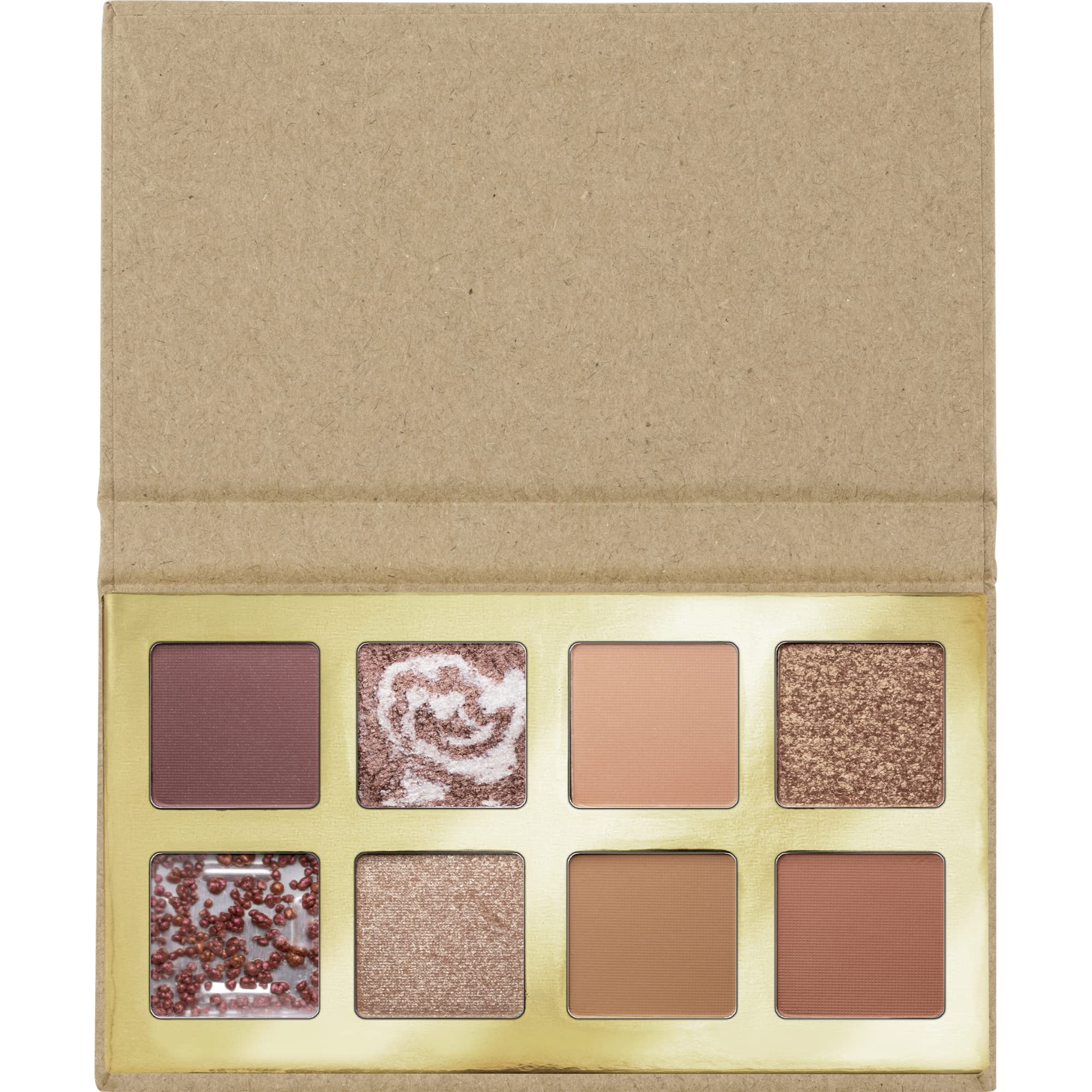 Essence Coffee to Glow Eyeshadow Palette, No. 01, Brown, 8 Brown Tones, Shiny, Intense, Shiny, Vegan, No Microplastic Particles, Nanoparticles Free, No Perfume, Pack of 1 (5.6 g)
