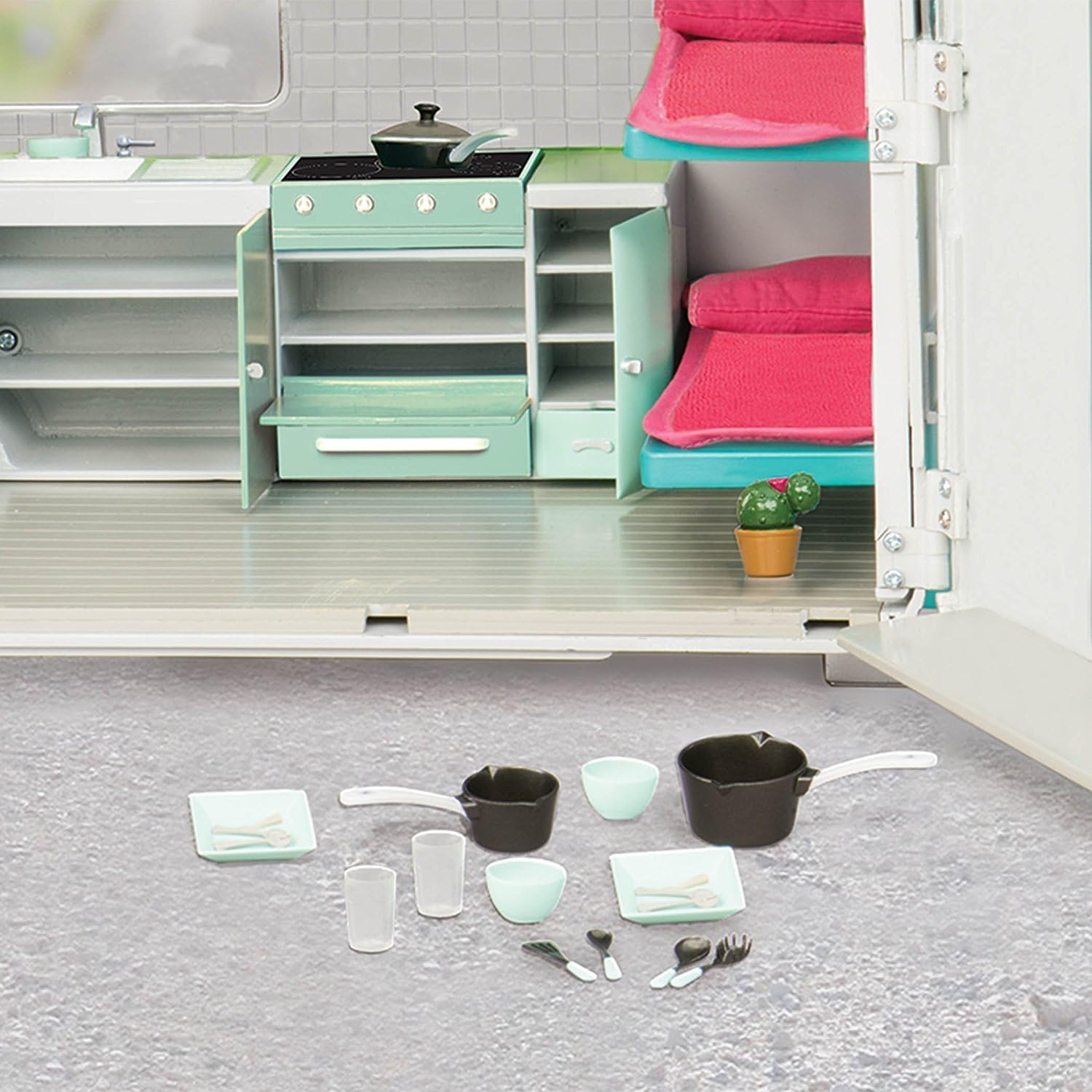 lori doll roller glamper camper set