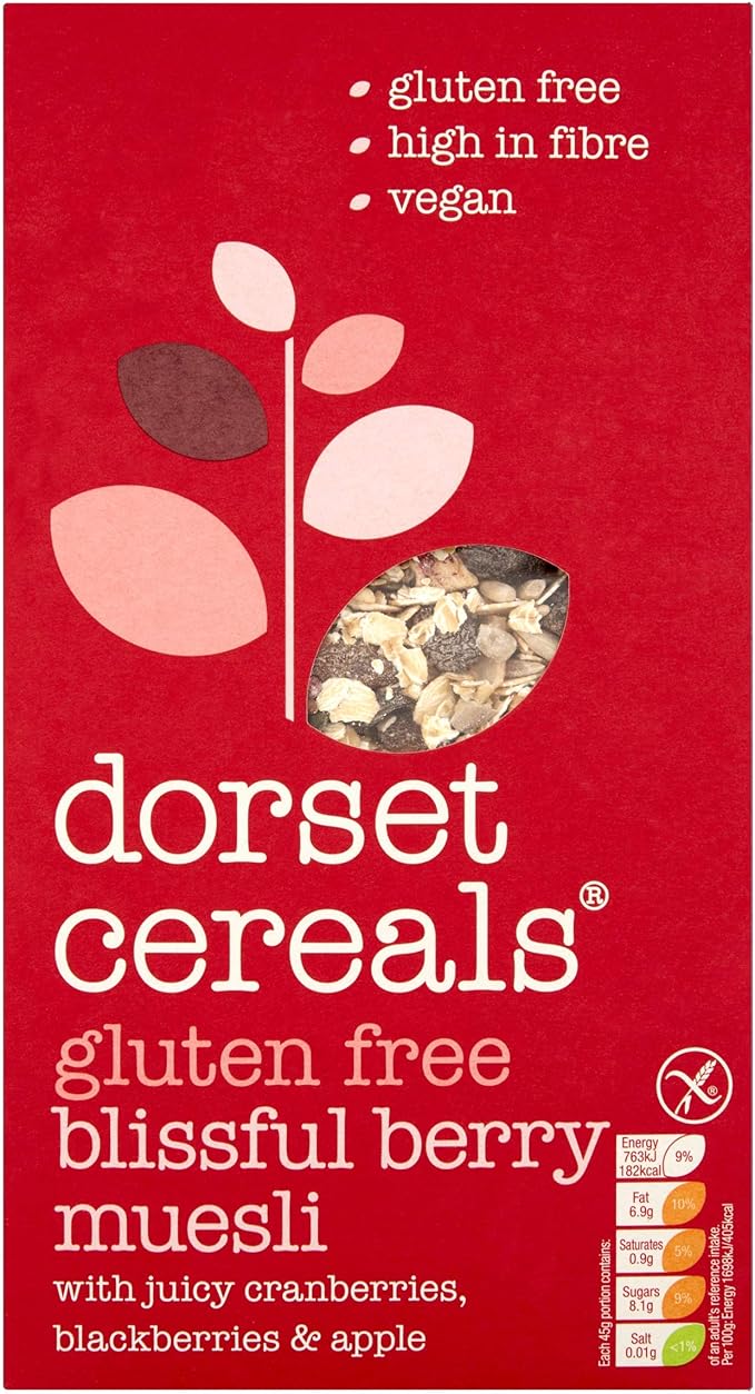 Dorset Cereals Gluten Free Blissful Berry Muesli, 400 g Amazon.co.uk