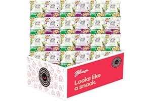 BLUNON Off The Eaten Path Veggie Crisps - Baked Rice Crisp Snack Bag Healthy Assortment - Care Package Gift Box (26 Count)