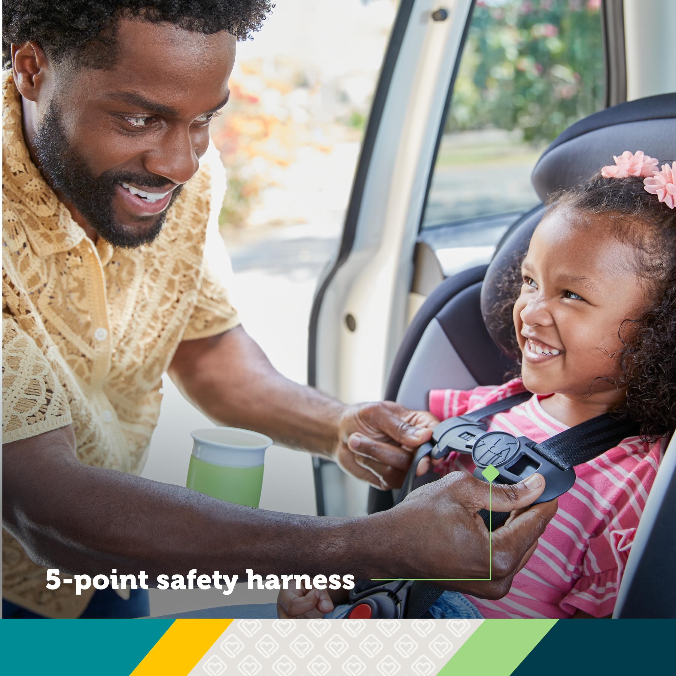 Safety 1st Grand 2-in-1 Booster Car Seat, Forward-Facing with Harness, 30-65 pounds and Belt-Positioning Booster