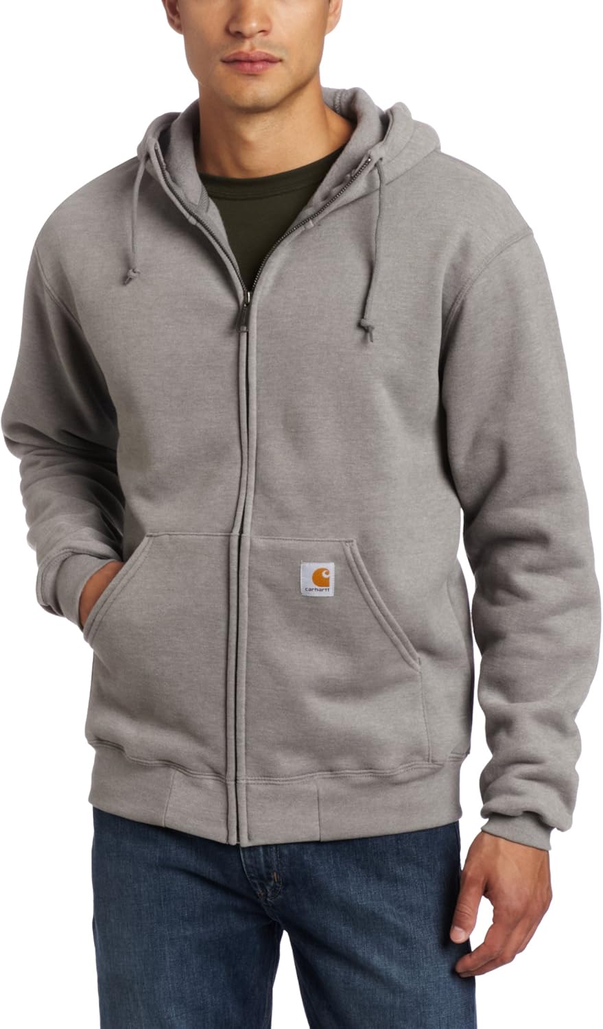 Buy Carhartt Men's Brushed Fleece Hooded Zip Front Sweatshirt Midweight
