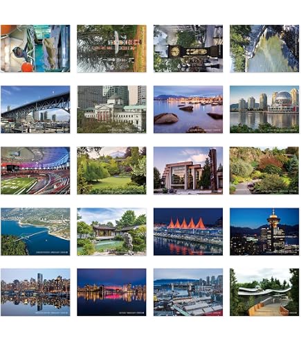 Xtvinvm US City Seattle Washington Travel Postcards From Around The World Vintage Postcard Pack For Mailing Business Christmas Holiday Birthday Postcards With Mailing Side Set Of 20