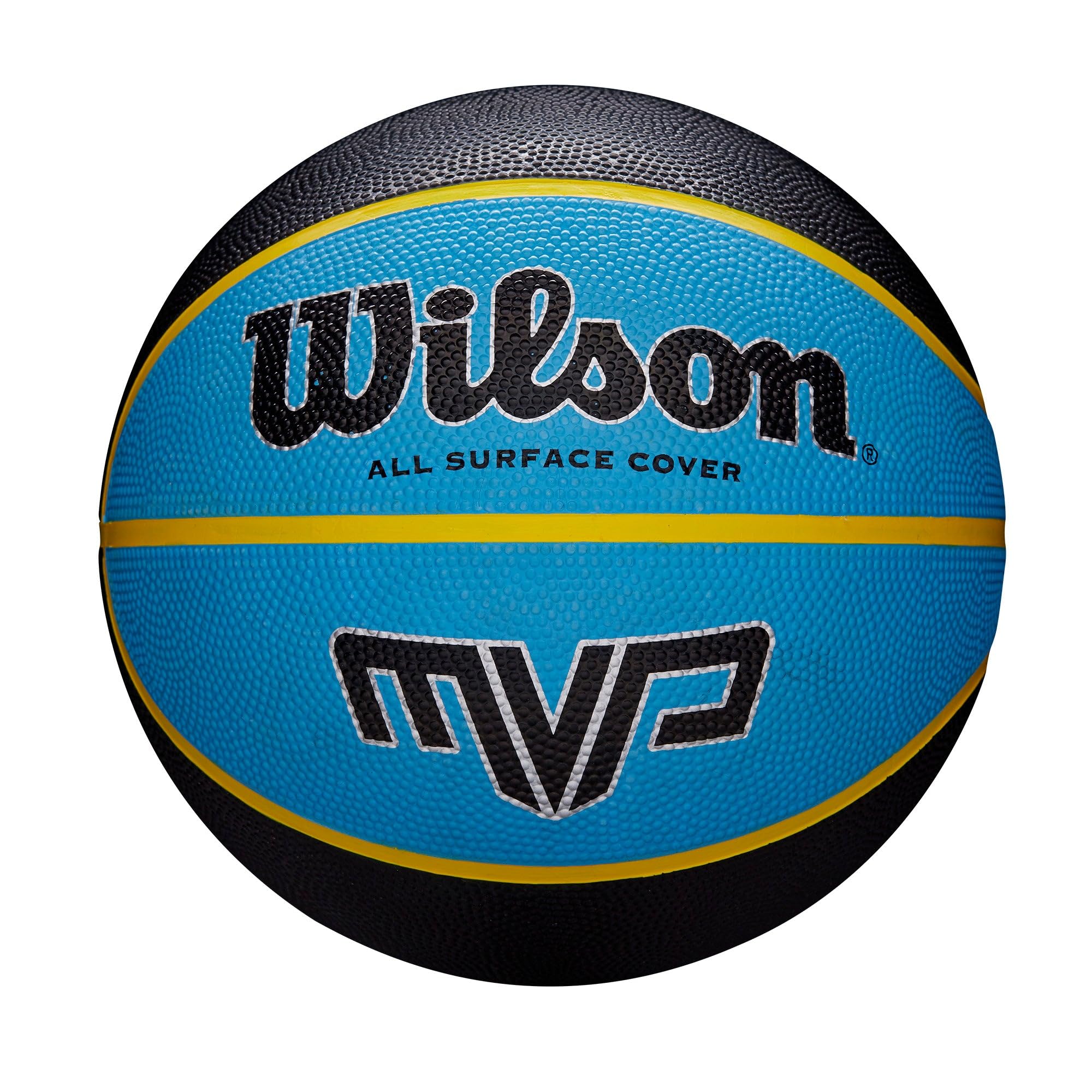 Wilson Unisex-Adult MVP Mini Basketball, Black/Blue, 7