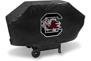 RICO INDUSTRIES NCAA Deluxe Grill Cover Deluxe Vinyl Grill Cover - 68" Wide/Heavy Duty/Straps