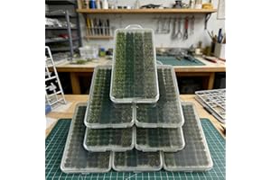 120pcs Grass Set Realistic Resin Artificial Turf Light Green Green Brown Tones DIY Model Railroad Doll HouseWonderland Garden