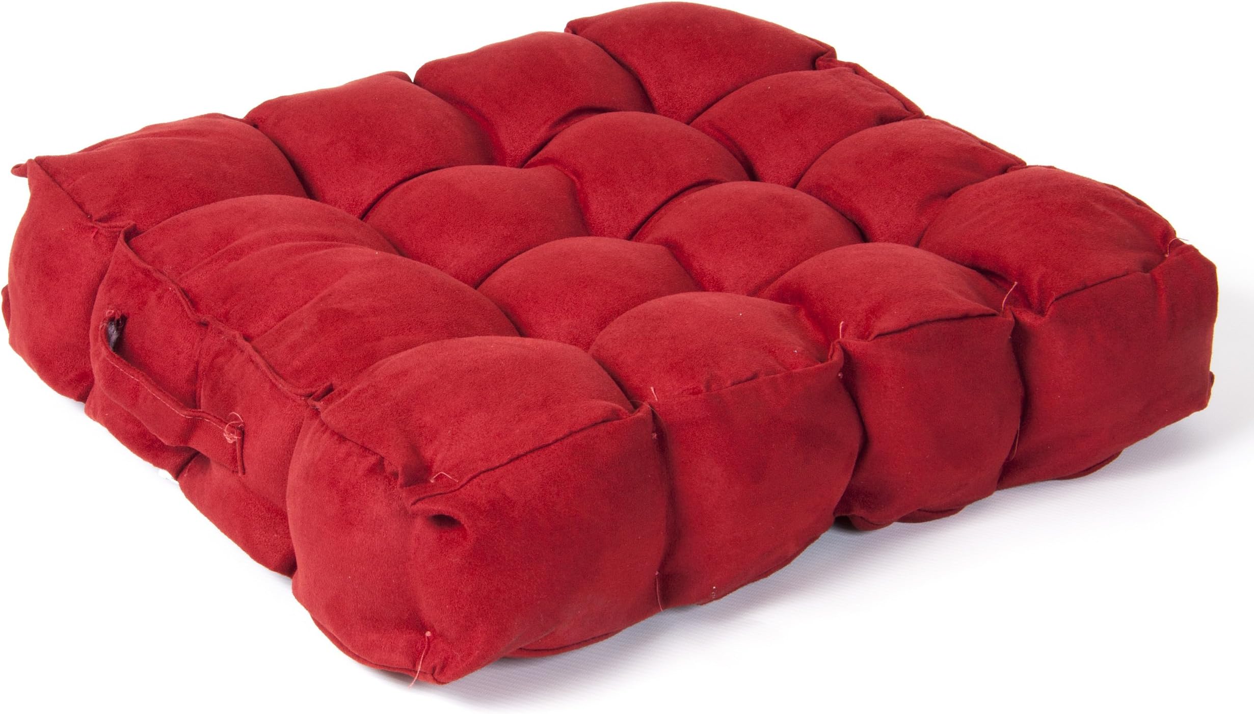 UK Care Direct Luxury 4 Inch 10 cm Faux Suede Armchair Booster Cushion in Terracotta