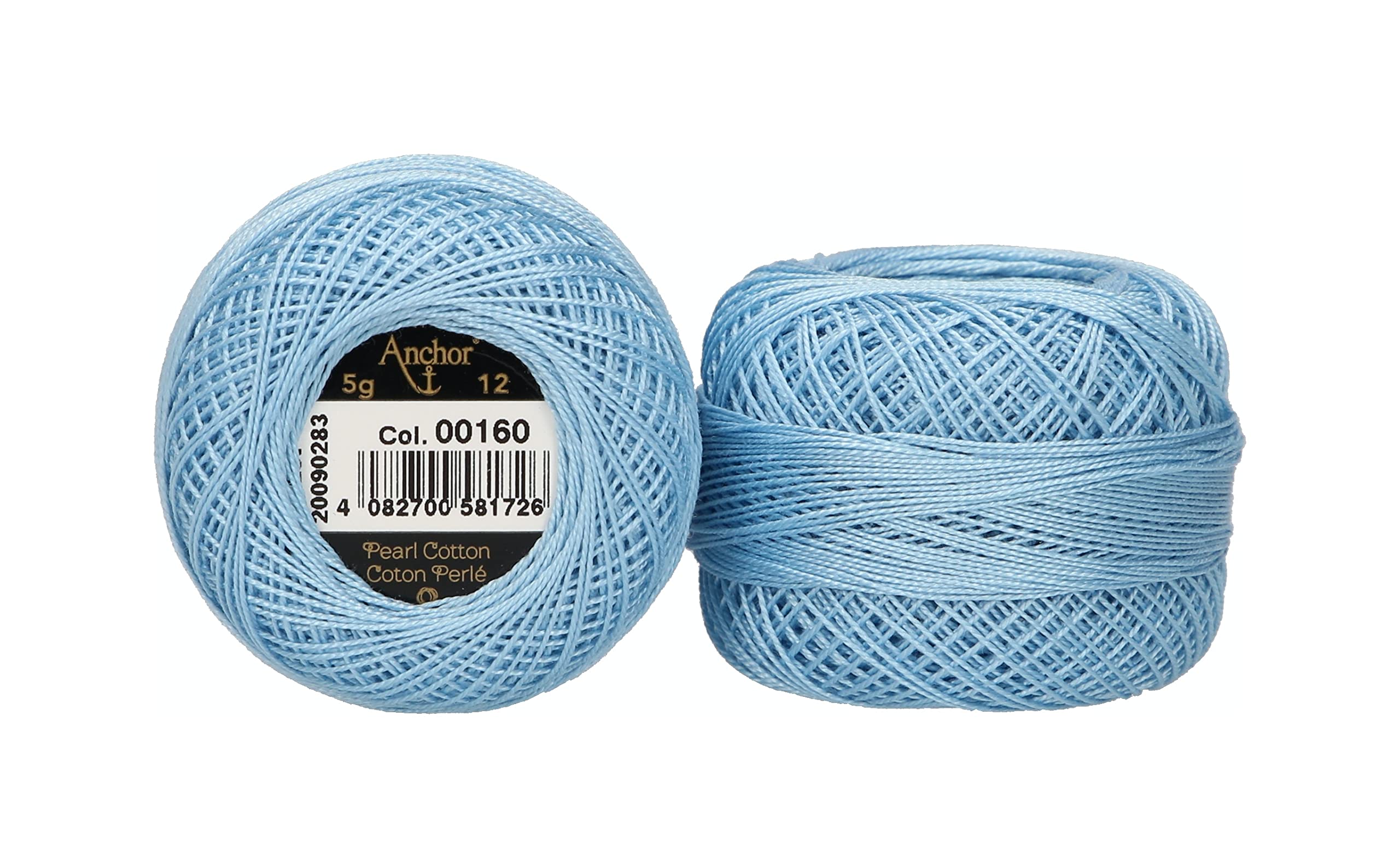 ANCHOR Pearl Yarn, Thickness: 12, Packaging: 5G, Running Length: 56M 160 Embroidery Threads