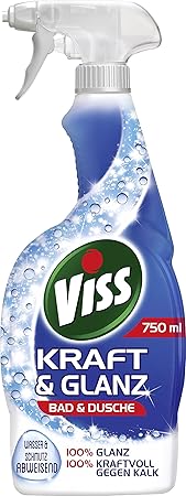 Viss Kraft & Glanz Reiniger Spray Bad & Dusche, 6er Pack (6 x 750 ml)