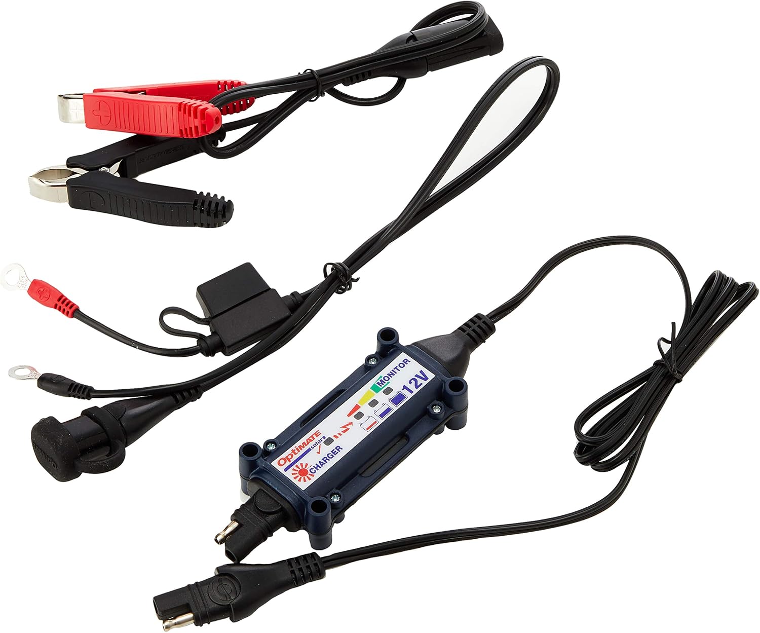 Optimate Solar Duo 10W 0.8A 12V Automatic Battery Charger Optimiser Maintainer with Solar Panel, Gray, Solar KIT 10W - Image 4