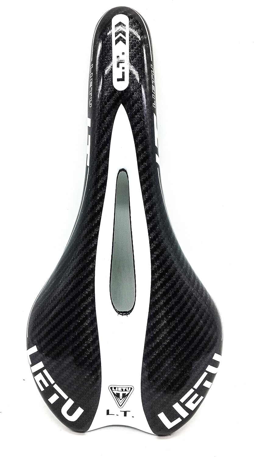 Willyn ZD15 Bicycle Saddle/Seat for Mountain Bike Touring Bike, Road Bike, City Bike, Black and White - Image 3