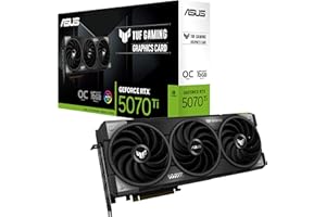 ASUS TUF Gaming GeForce RTX ™ 5070 Ti 16GB GDDR7 OC Edition Gaming Graphics Card (PCIe® 5.0, HDMI®/DP 2.1, 3.125-slot, Milita