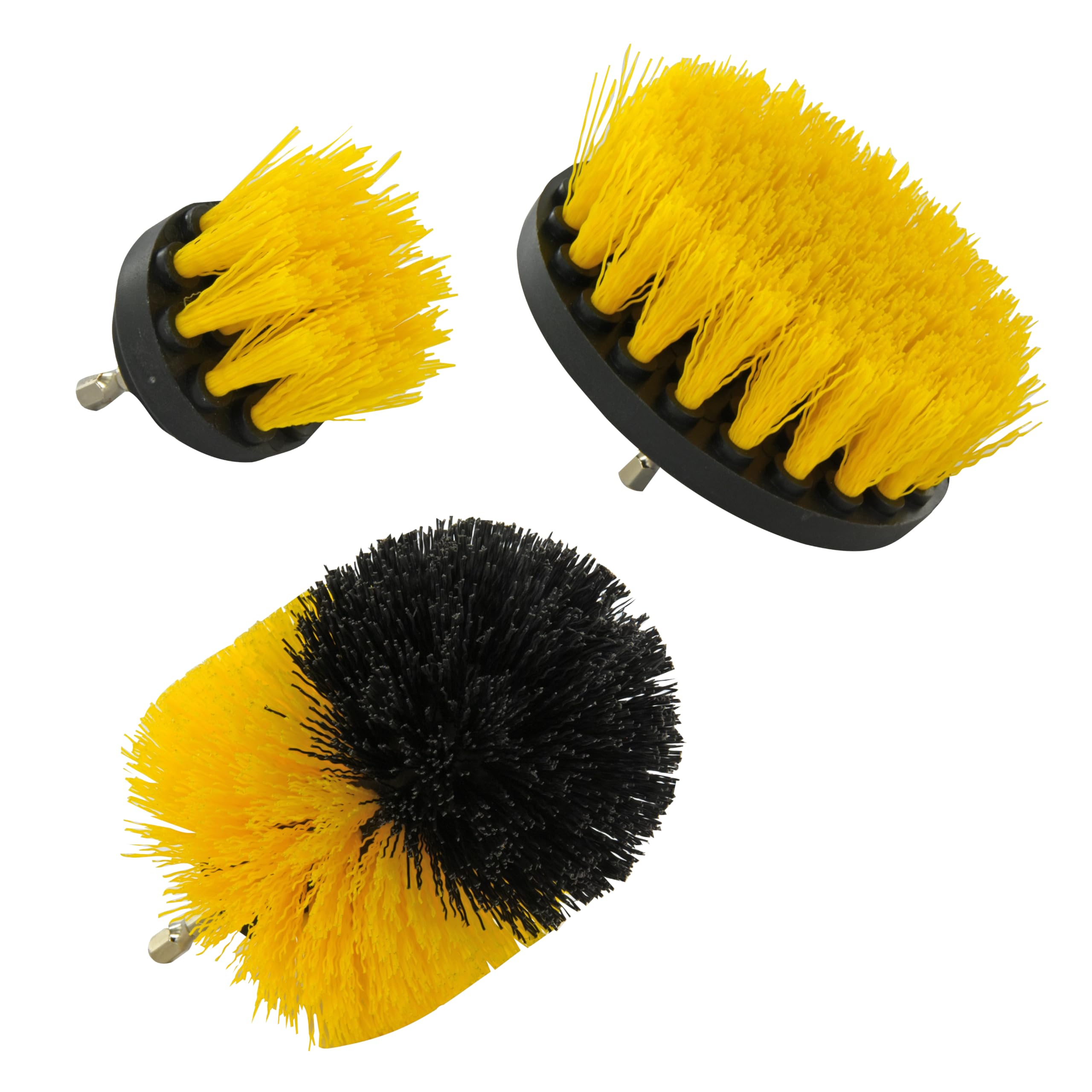 Tivoly Polypropylene Brushes, Yellow, Lot de 3 Brosses